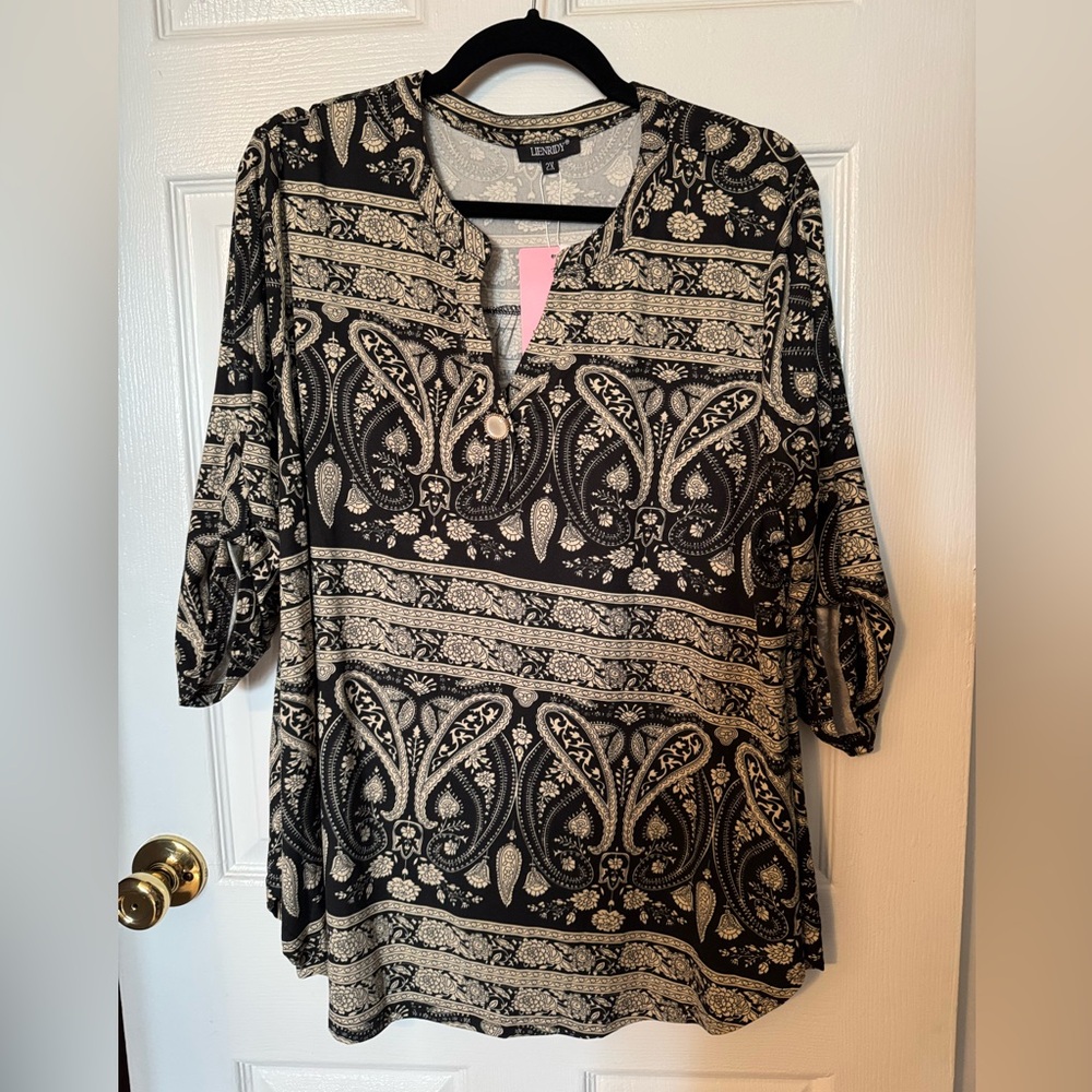 Paisley print blouse